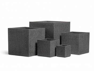 Кашпо TREEZ Effectory Stone Куб