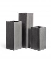 Кашпо TREEZ Effectory Beton Высокий куб