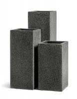 Кашпо TREEZ Effectory Stone Высокий Куб