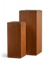 Кашпо TREEZ Effectory Corten Street Высокий куб