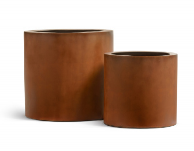 Кашпо TREEZ Effectory Corten Street Цилиндр